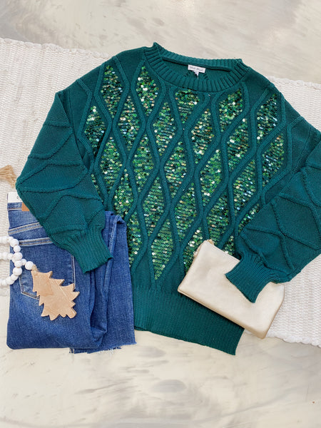 Galore Green Sweater