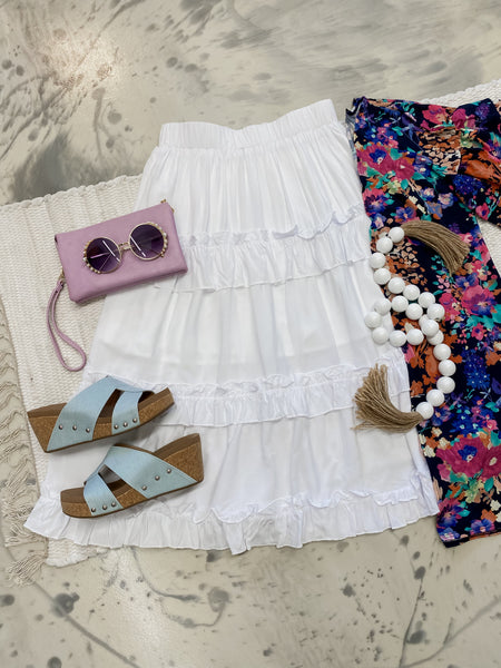 Right There Ruffle Skirt