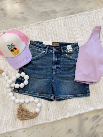 Judy Blue HW Shield Pocket Shorts