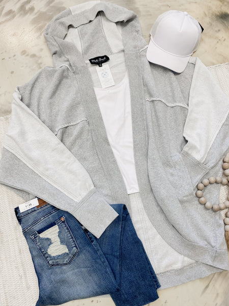 Oversized Raw Cardigan