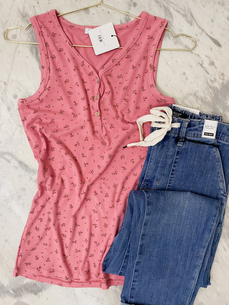 Addison Henley Tank Mauve Floral