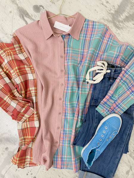 Colorblock Connection Flannel