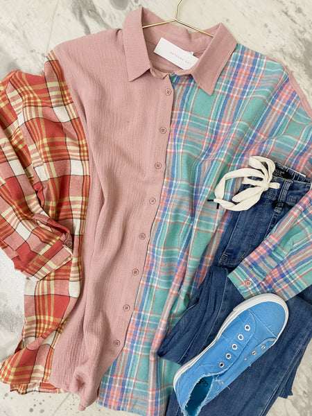 Colorblock Connection Flannel