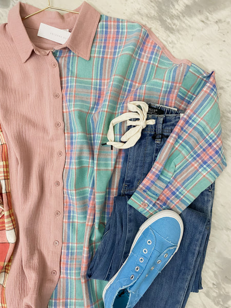 Colorblock Connection Flannel