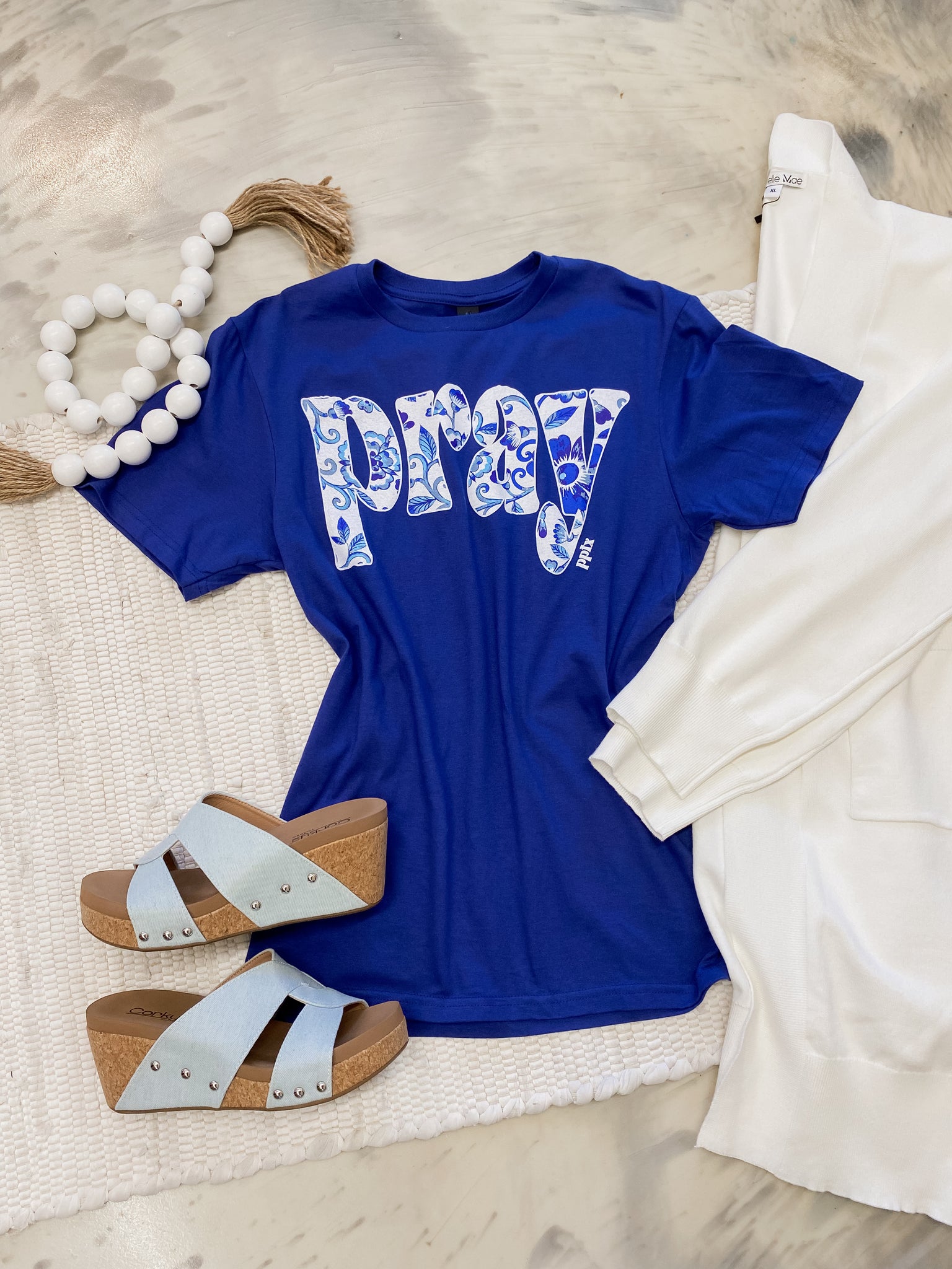 Pray Floral Tee