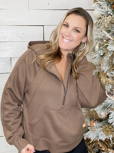 Rae Mode French Terry Quarter Zip