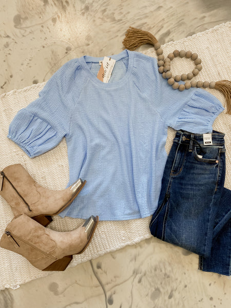 Crinkle Puff Sleeve