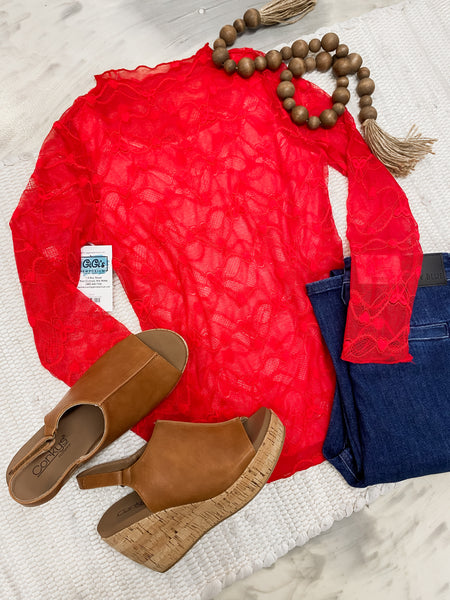 Madly In Love Lace Top