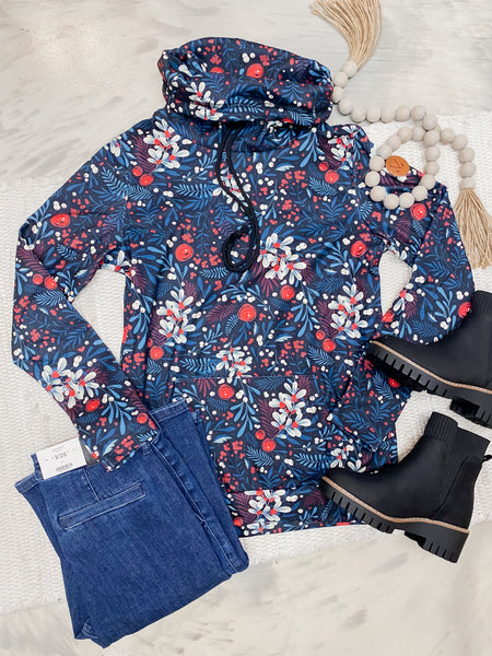 Michelle Mae Soft Funnel Neck Christmas Berry