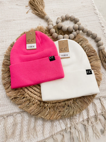 C.C. Unisex Wide Cuff Beanie