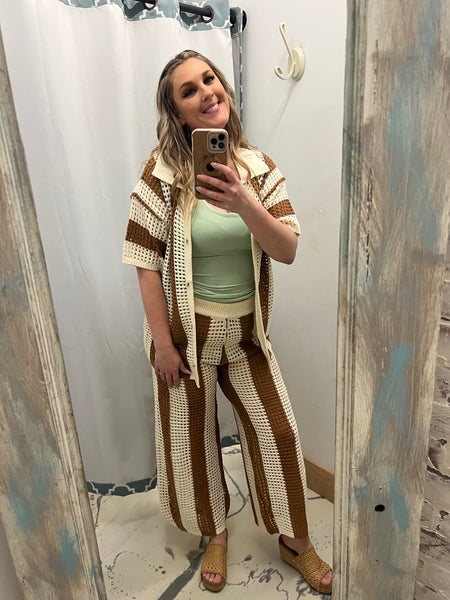Vacay Vibes Set in Brown