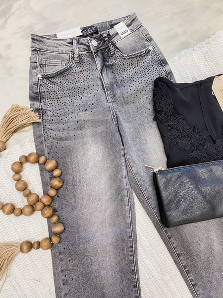 Judy Blue HW Rhinestones Straight