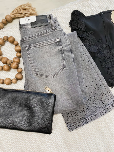 Judy Blue HW Rhinestones Straight