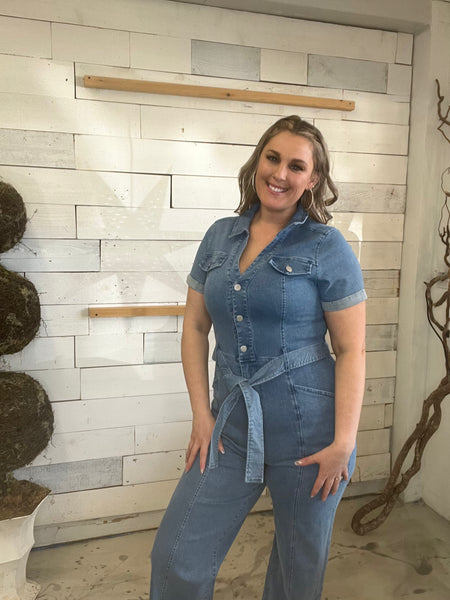 Chasing Dreams Denim Jumpsuit