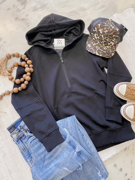 Michelle Mae Scuba HalfZip Black