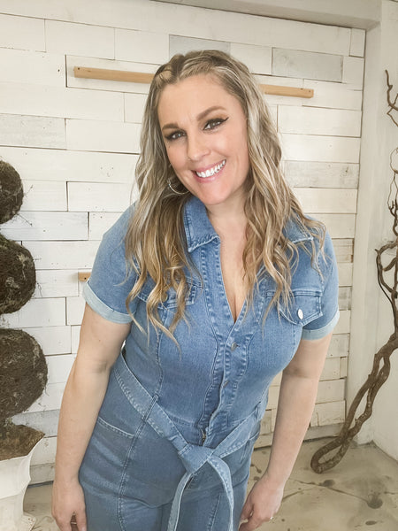 Chasing Dreams Denim Jumpsuit