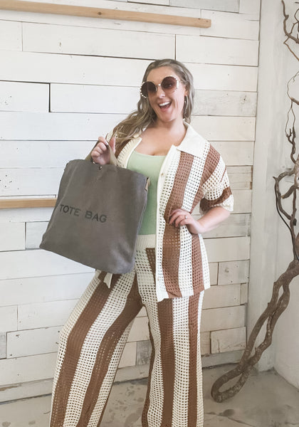 Vacay Vibes Set in Brown