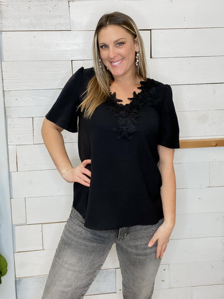 Midnight Lace Top