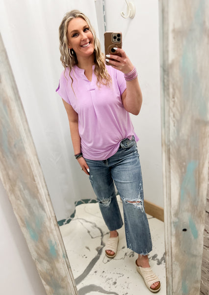 Judy Blue HW w/ Destroy Crop Wide Leg