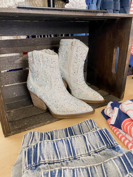 Kady Pearl Blingin Bootie Ivory