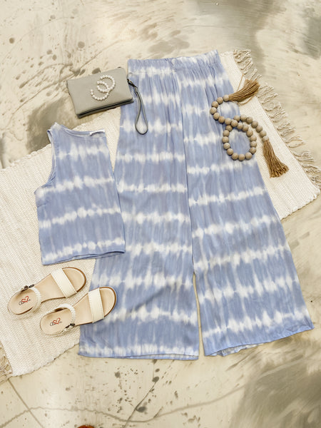 Tie Dye Crop Top & Pants Set