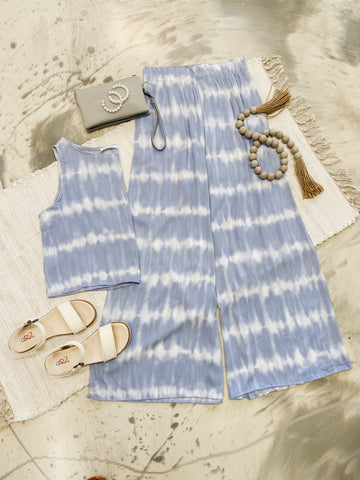 Tie Dye Crop Top & Pants Set