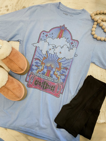 Good Things Are Coming Oversized Box T-Shirt