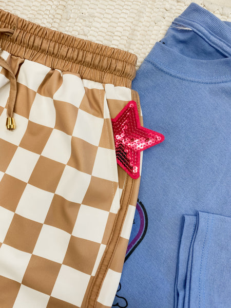 Everyday Shorts Your Move Checkered Neutral