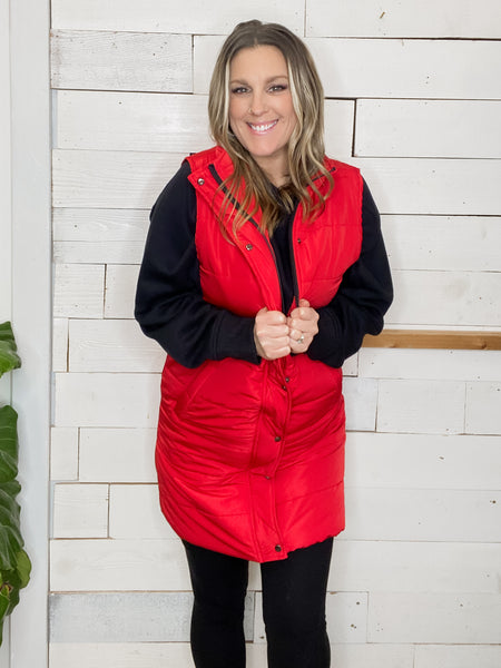 Michelle Mae Harlow Vest in Red