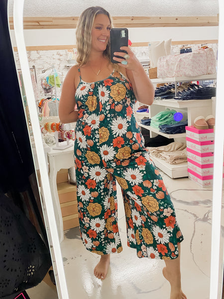 It's Your Favorite Romper in Green Boho