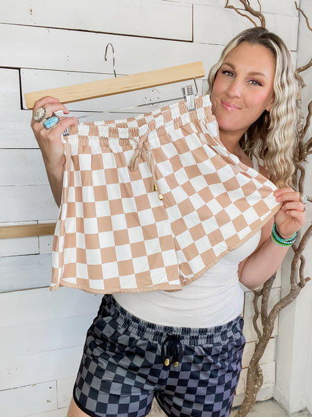 Everyday Shorts Your Move Checkered Neutral