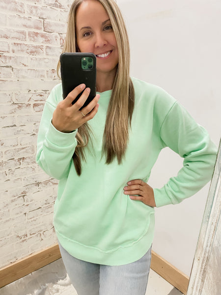 Vintage Wash Pullover Mint