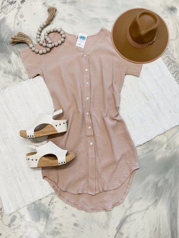 Cardigan V-Neck Dress