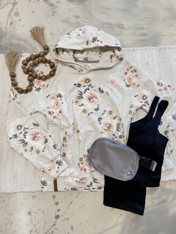 University Hoodie Petals & Pearls