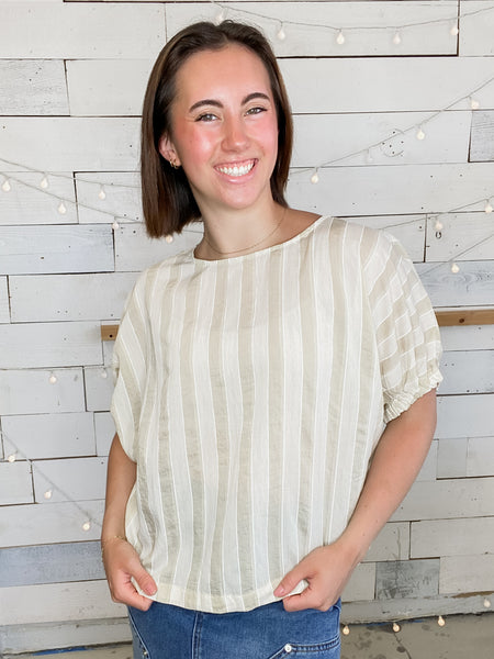 Almond Hues Top