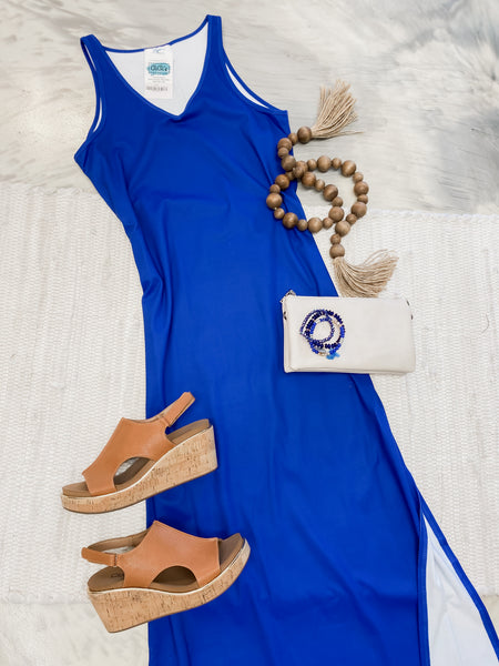 Bella Everyday Maxi Dress in Royal Blue