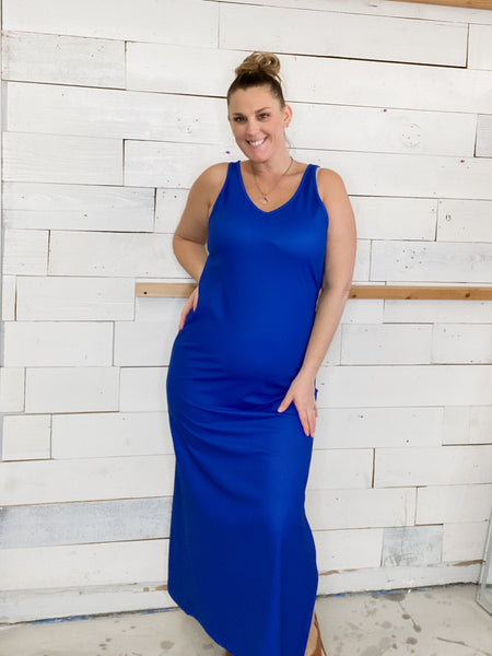 Bella Everyday Maxi Dress in Royal Blue