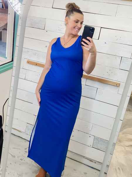 Bella Everyday Maxi Dress in Royal Blue