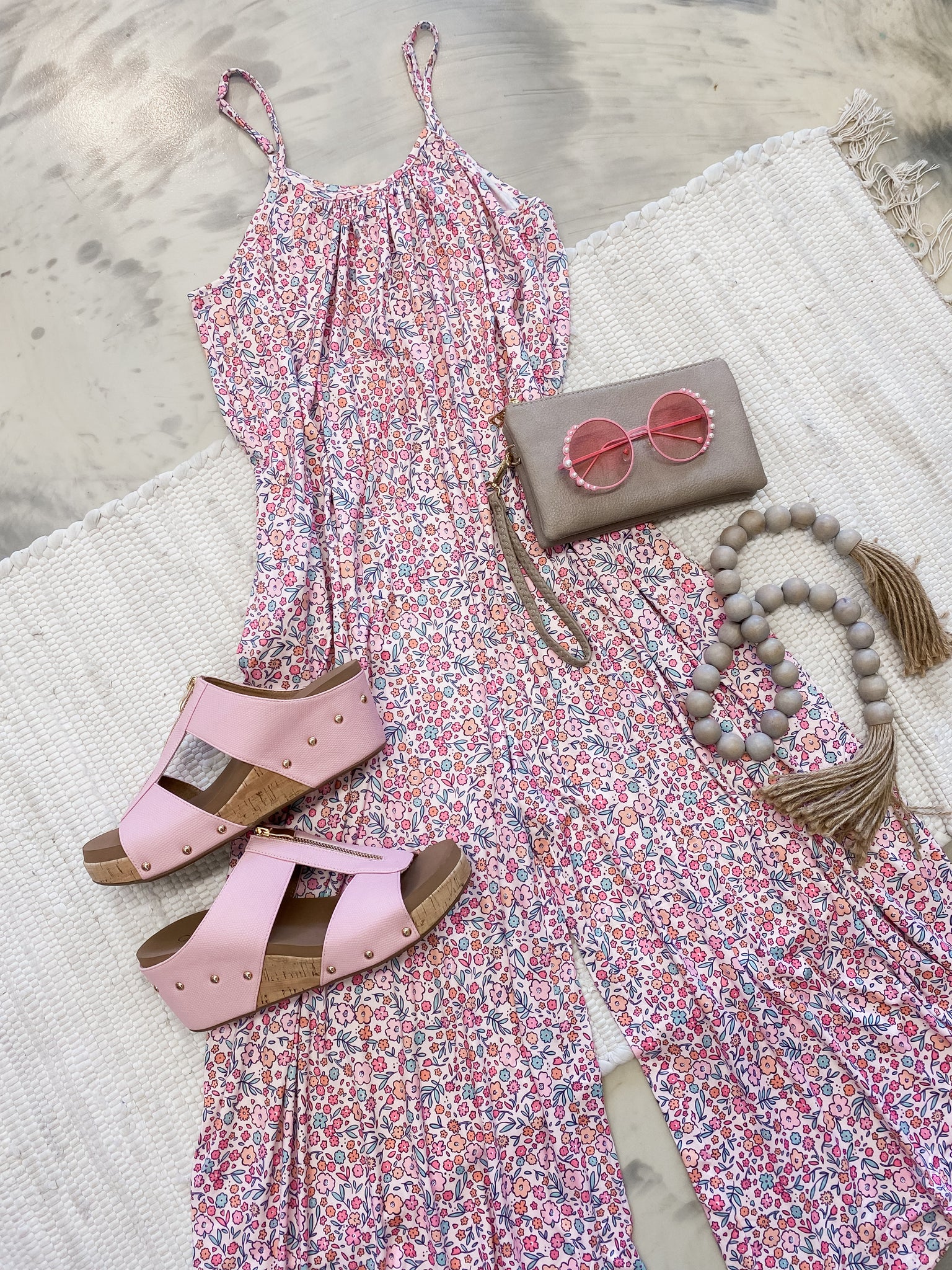 It's Your Favorite Romper in Mauve Ditsy