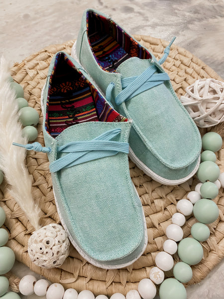 Holly Boat Shoes Turquoise