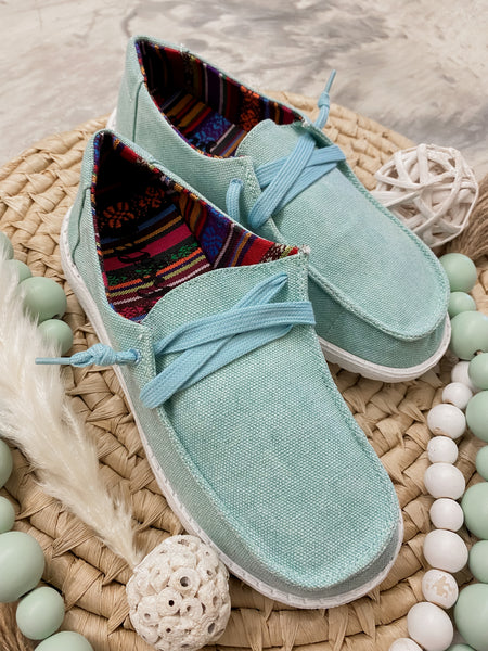 Holly Boat Shoes Turquoise