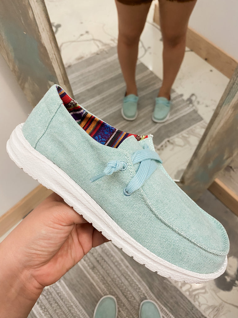 Holly Boat Shoes Turquoise – GiGi's Emporium
