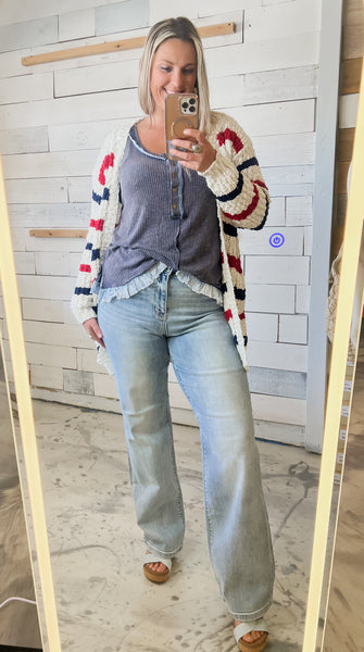 Judy Blue HW Lt. Wash Straight Leg Jeans