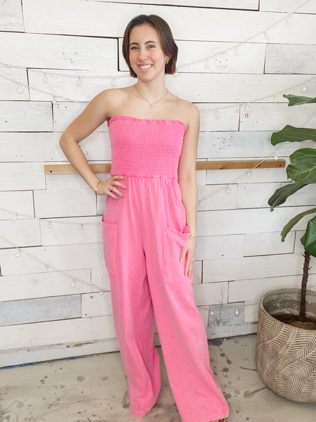 Mineral Washed Jumpsuit
