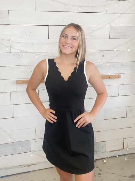 Scalloped Athletic Dress