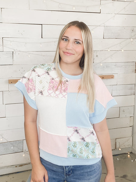 Floral Patchwork Tee