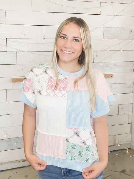 Floral Patchwork Tee
