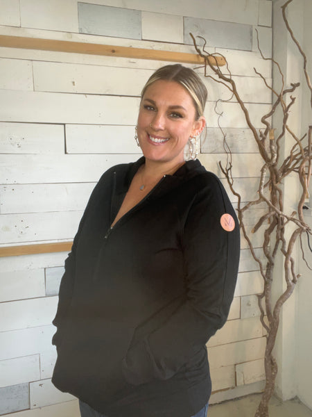 Michelle Mae Scuba HalfZip Black