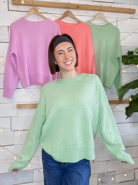 Michelle Mae Gianna Sweater Spring Sage