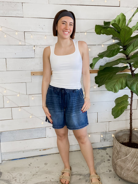 Judy Blue HW Baggy Short Featherweight